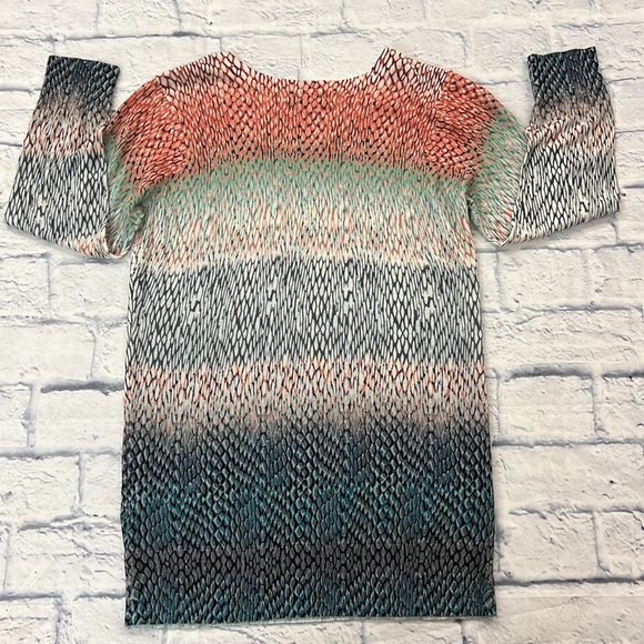 Liverpool L.A. ladies thin viscose blend pullover top hombre reptile print sz S. - Picture 8 of 9